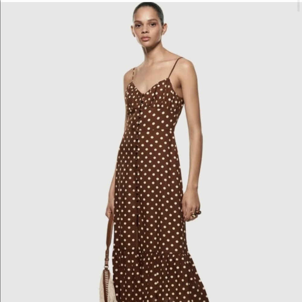 Zara polka dot dress sold out spring/summer 22
